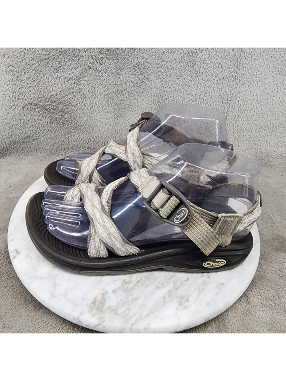 Chaco Shoes Womens Size 6 Gray Z Volv 2 Adjustable Straps Sandals *Read*